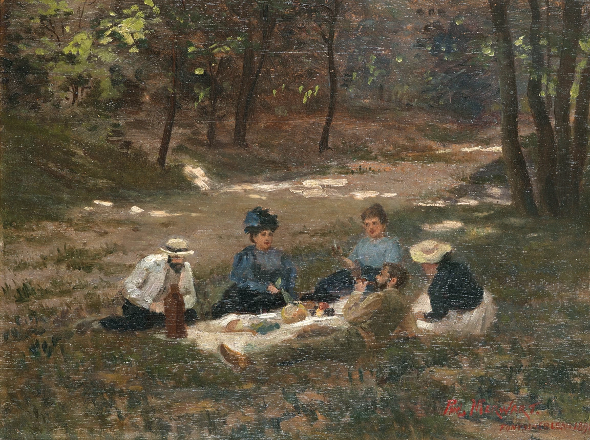 Pranzo sull'erba a Fontainebleaue, 1895